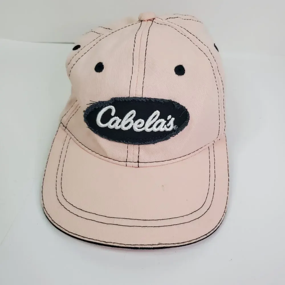Cabela's Light Pink Strap Hat Hunting Women's Embroidered Outdoor Hiking